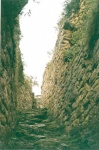 Stairs rise to Kuelap - Chachapoyas