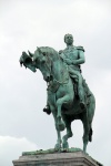 La estatua de Guillermo II...