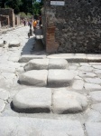 Zebra crossing in Pompeii