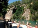 Montanejos. Bathing area of ​​the river Mijares