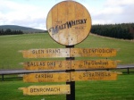Scotland - Malt Whisky Trail signposts.
