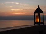Dead Sea sunset view from Dead Sea Panorama Complex