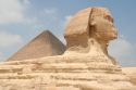 The Great Sphinx of Giza is a large half human, half lion Sp