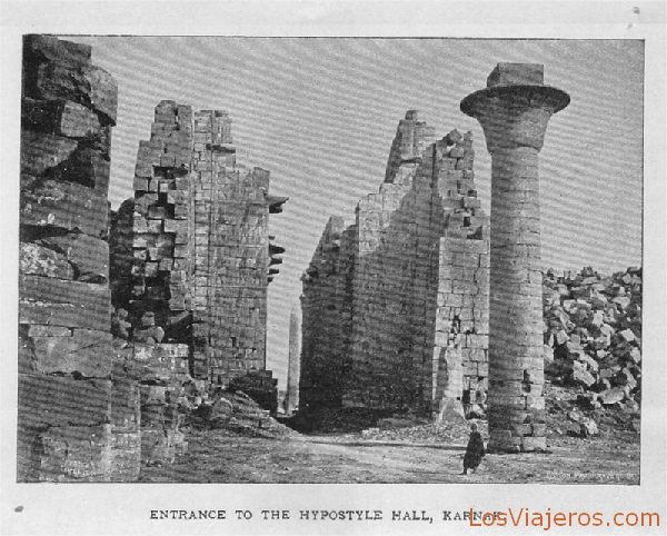 Sala hipóstila en Karnak - Egipto