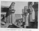 Interior of temple Philae at Assouan