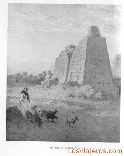 Pilono en Karnak - Egipto