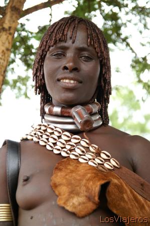 Mujer Hamer -Dimeka- Valle del Omo - Etiopia