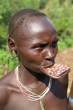 Muri woman with plate in the mouth - Omo Valley - Ethiopia