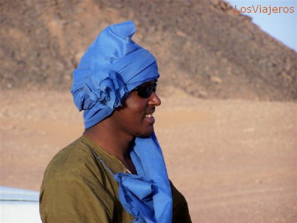 Tuaregs, en este caso, nuestro conductor - Libia