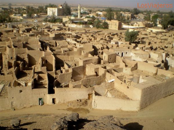 Ghat, la antigua Medina, vista desde el castillo - Libia