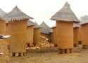 Typical houses of senoufo - Korhogo - Ivory Coast / Cote d'Ivoire