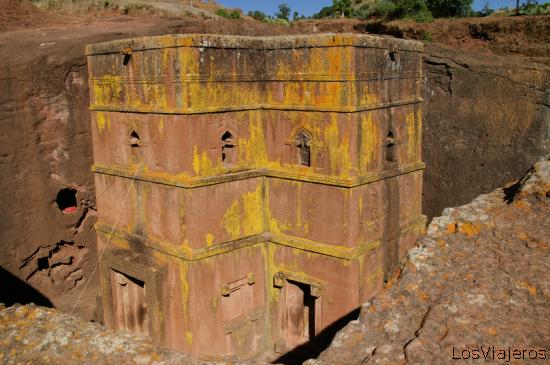 San Jorge -Iglesia excavada en piedra Lalibela- Etiopia