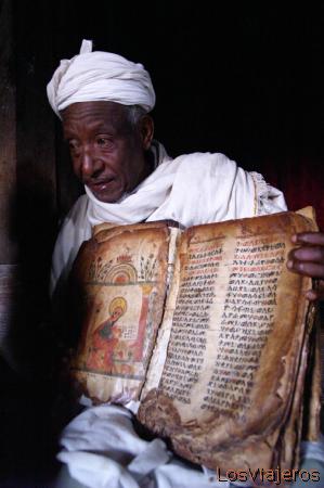 Antigua Biblia Ilustrada -Lago Tana- Etiopia