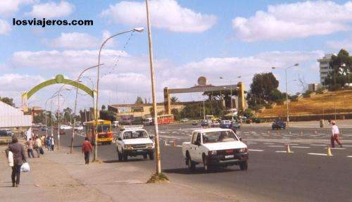 Calle del centro de Addis Abeba - Etiopia