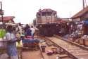 Train crossing Kejetia Market - Kumasi - Ghana