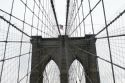 The Brooklyn Bridge connects the New York City boroughs of M