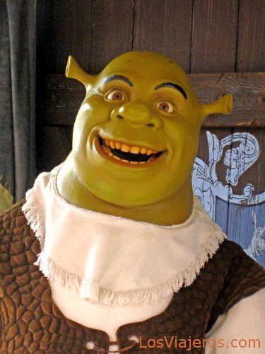 Shrek in person salute us!!! - USA
Shrek saludando -Parques Universal Studios - USA