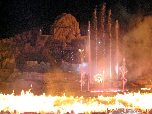 Espectáculo Fantasmic - Disneyland - USA