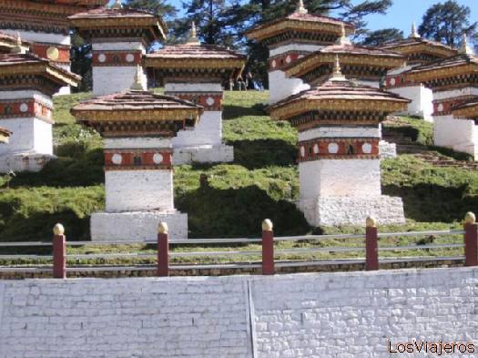 Estupas de Dochola - Bhutan