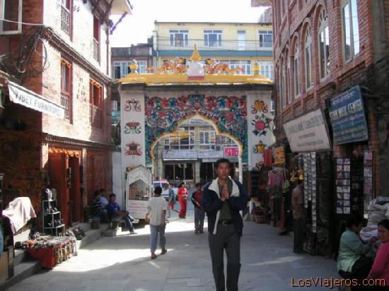 Entrada a Bodhanath - Nepal