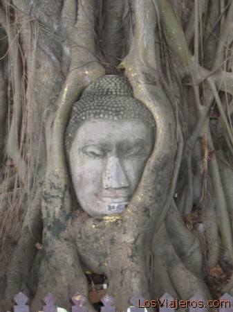 Detalle del Parque Histórico de Ayutthaya - Tailandia