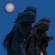 Yemen women wear the saudi style black veil djilbab which c