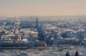 The Marienburg Fortress overlooks the frozen Main River and 