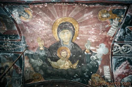 Patmos-Fresco in Monastery of Aghios Ioannis Theologos-Greece
Patmos-Fresco del Monasterio de San Juan el Teólogo-Grecia