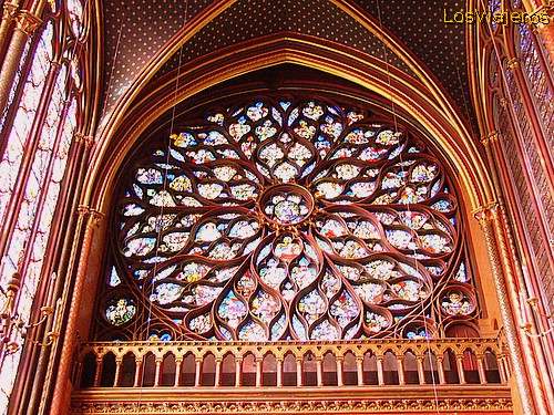 Rosetón Sainte Chapelle - Paris - Francia
