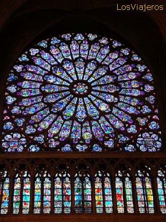 Rosetón de la Catedral de Notre Dame - Francia
