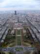 Aerial view from top of Eiffel Tower