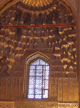 Cúpula del Mausoleo de Guri Amir.-Samarcanda -Uzbekistan - Asia