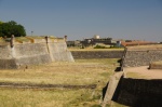 Vista de las murallas de Elvas, Alentejo, Portugal