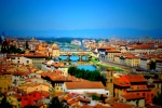 Tilt Shift de Florencia desde el Piazzale Michelangelo