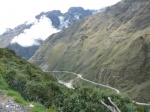 View of Death road in Bolivia