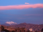Beautiful sunset in La Paz, Bolivia