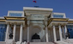 Parlamento mongol en la plaza Sukhbaatar.