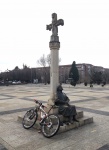 Bike by Cross at Parador of Leon