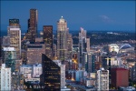 Atardecer en Seattle desde la Space Needle, Seattle (Washington)