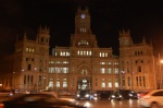 Noche en el Palacio de Comunicaciones de Madrid