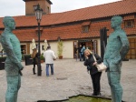 Estatua en Museo Kafka en Praga