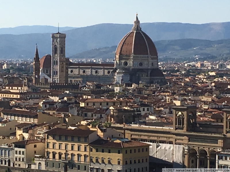 Vista general de Florencia, desde el Piazzale Michelangelo