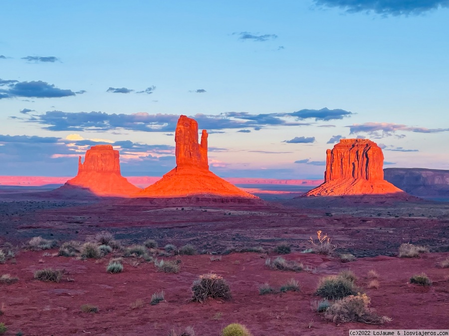 Sunset in Monument Valley