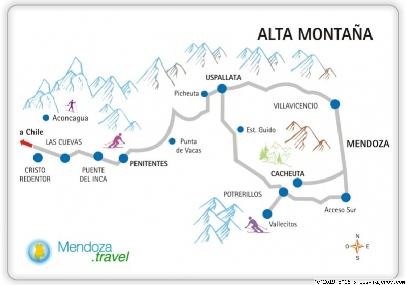 mapa alta montaña