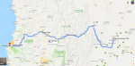 recorrido desde Valparaiso, CH. en bus a Mendoza, R A