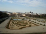 Jardines del Palacio Belvedere en Viena