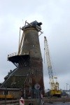 Molino en reconstrucción en Delft