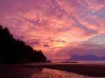 atardecer en Bako, Borneo