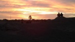 Aprovechando el atardecer