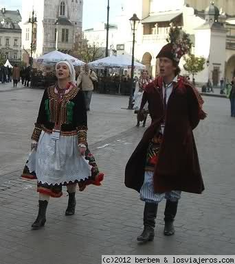 Trajes tipicos en Cracovia